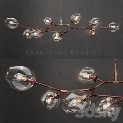 Branching bubble 9 lamps 3 Pendant light 3D Models 