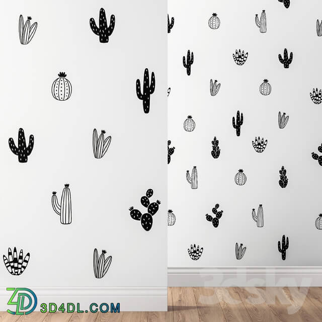 Kenna Sato Designs Collection Cactus Wall Decals