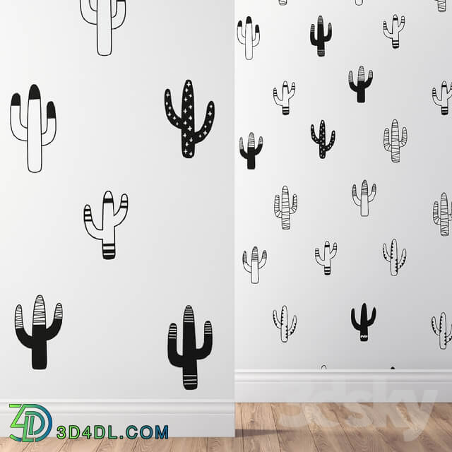 Kenna Sato Designs Collection Cactus Wall Decals