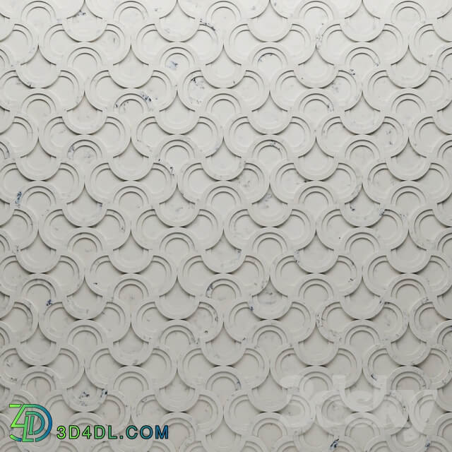 Decorative wall marble panels