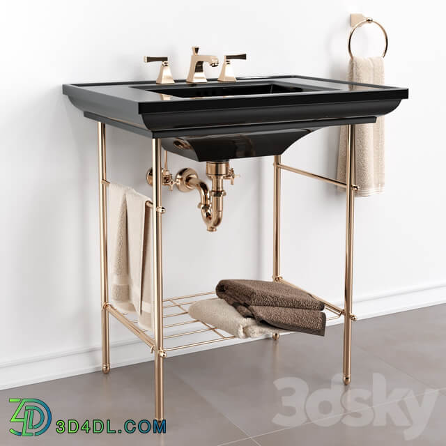 KOHLER Memoirs Table legs. Washbasin on the table. 3D Models