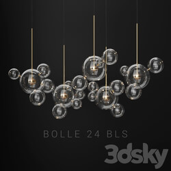 Giopato Coombes Bolle 24 Bubble 2 Clear gold Pendant light 3D Models 