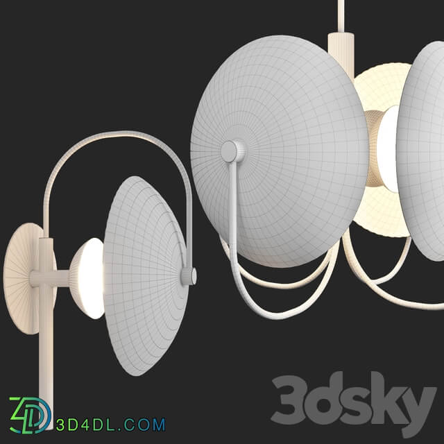 chandelier and sconce Allied Maker Aperture Pendant light 3D Models