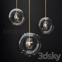 Giopato Coombes Bolle 1 Bubble CLEAR GOLD Pendant light 3D Models 