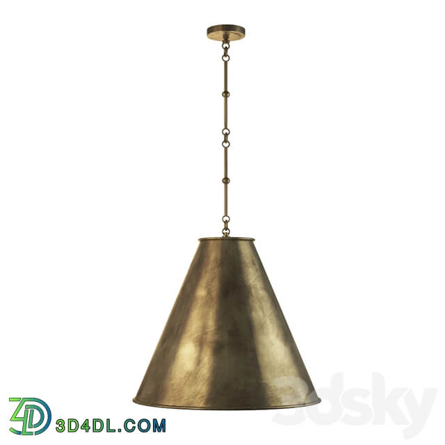 Thomas OBrien Goodman Hand Rubbed Antique Brass Pendant light 3D Models