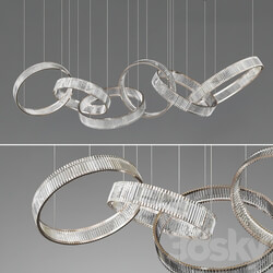 Crystal Ring Chandelier Pendant light 3D Models 