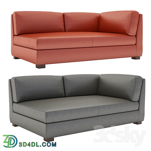 Hayden Leather Left arm Sofa