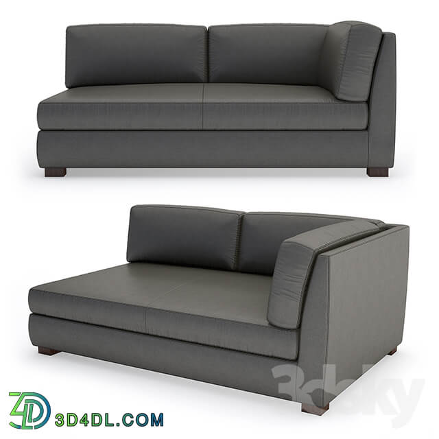 Hayden Leather Left arm Sofa