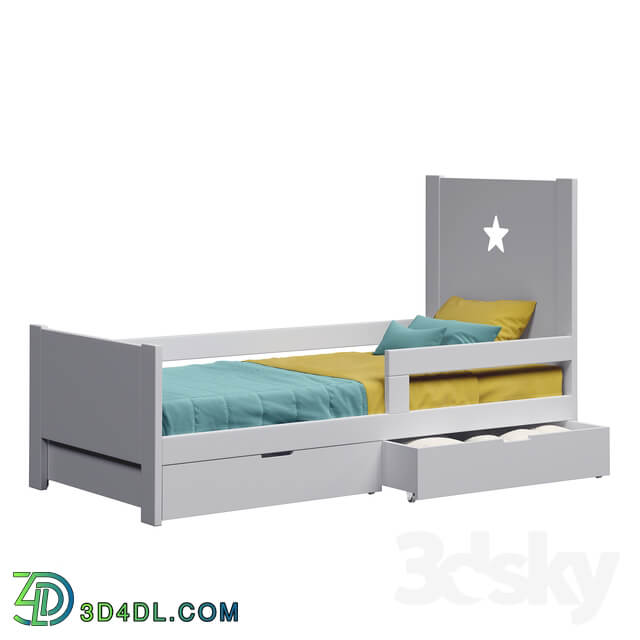 Cot with drawers for storage Dream House Kids