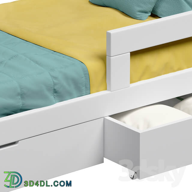 Cot with drawers for storage Dream House Kids