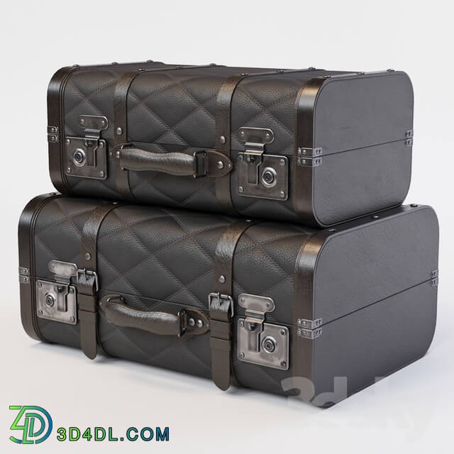 Black Vintage Suitcases