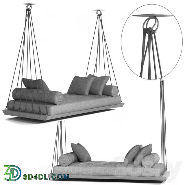 sofa on the ropes Other 3D Models