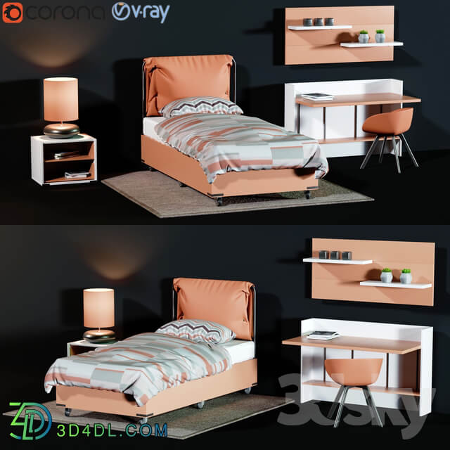 Childroom Full furniture set 3dce 2