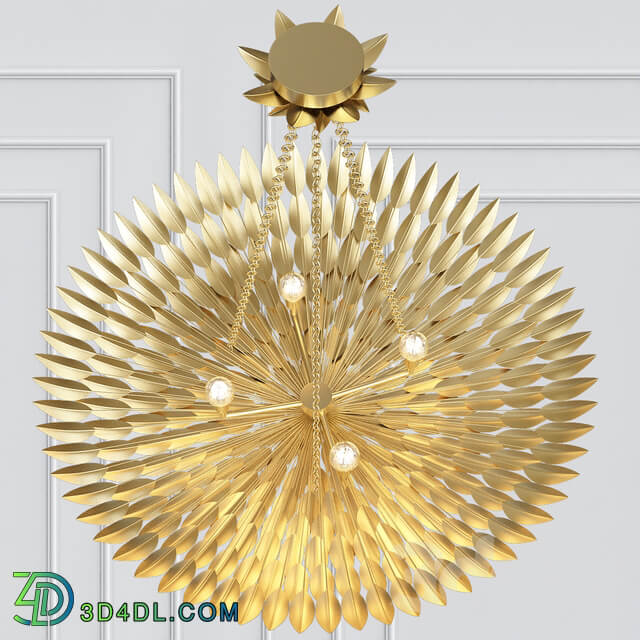 Broche 8 Light Chandelier Pendant light 3D Models