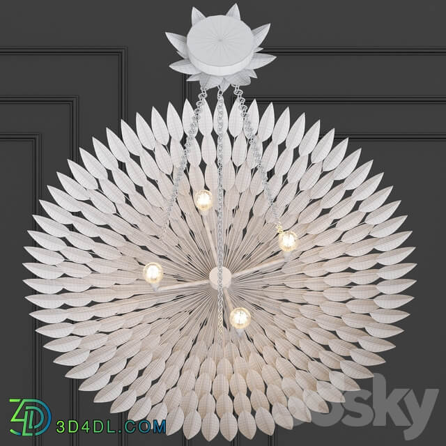 Broche 8 Light Chandelier Pendant light 3D Models