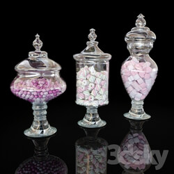 Glass Jars with Candy 