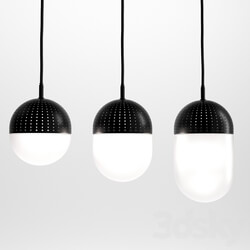 Woud dot lamp Pendant light 3D Models 