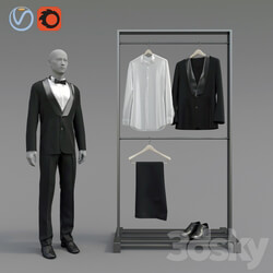 Classic male tuxedo Clothes 3D Models 