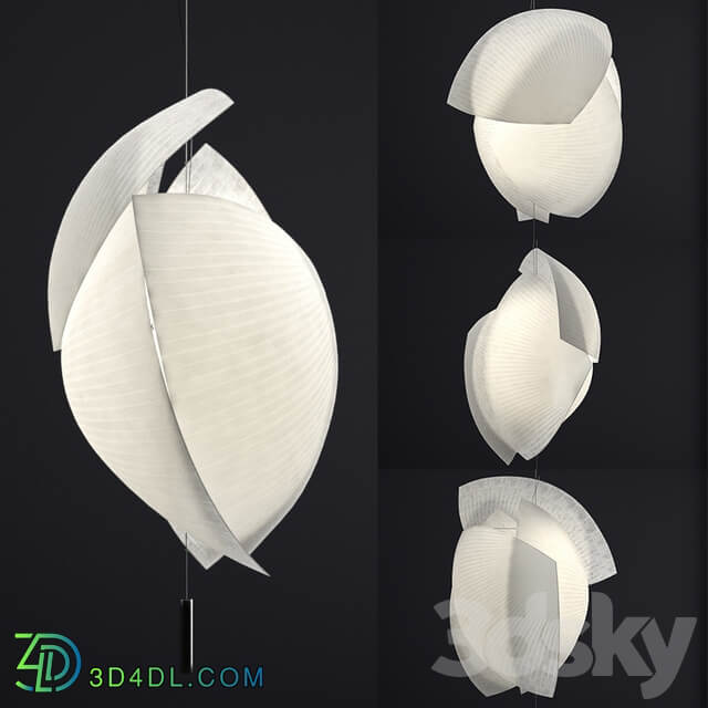 Grok Voiles paper pendant lamp Pendant light 3D Models