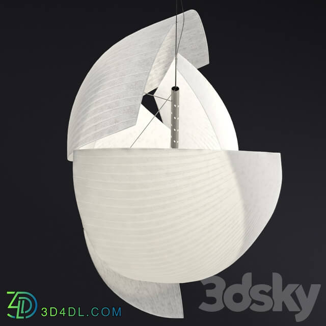 Grok Voiles paper pendant lamp Pendant light 3D Models