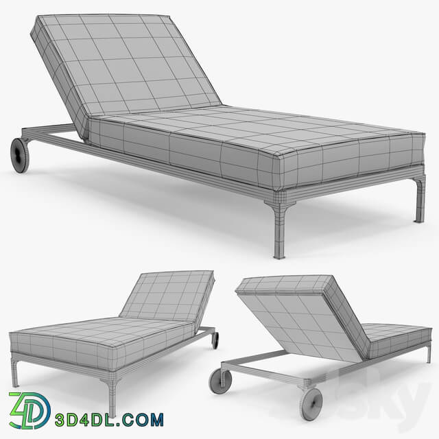 Dedon Rayn beach chair Other 3D Models