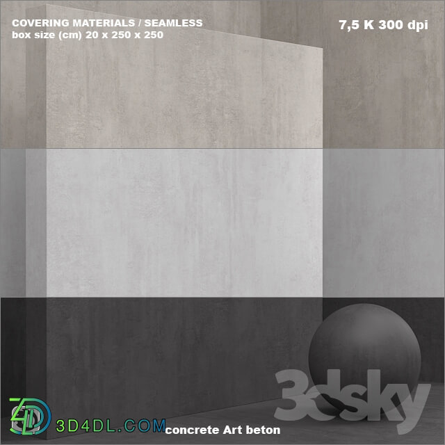 Miscellaneous Material seamless microconcrete concrete plaster set 69