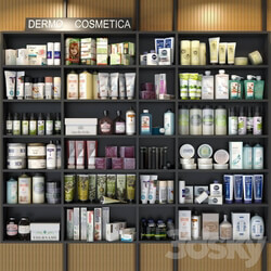 Cabinet with cosmetics for beauty salons or bathroom accessories. Make up 3D Models 