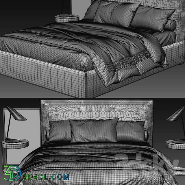 Bed Meridiani Stone Plus Bed
