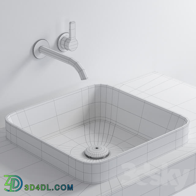 Ceramica Cielo Enjoy 40 Rectangular Washbasin