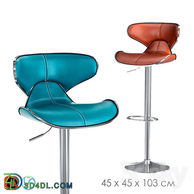 Swivel Faux Leather Adjustable Barstools