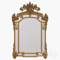 Gold rococo mirror 