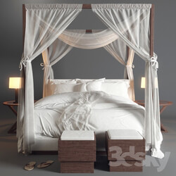 Bed Desert Modern Canopy Bed Ralph Lauren vray GGX  