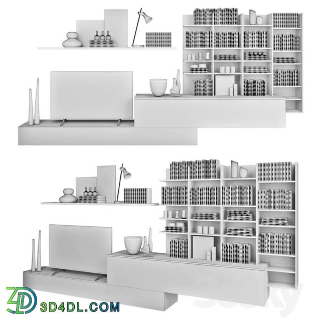 Gruppo Tomasella set 9 TV Wall 3D Models