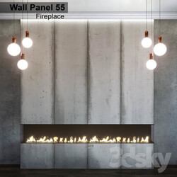 Wall Panel 55. Fireplace 
