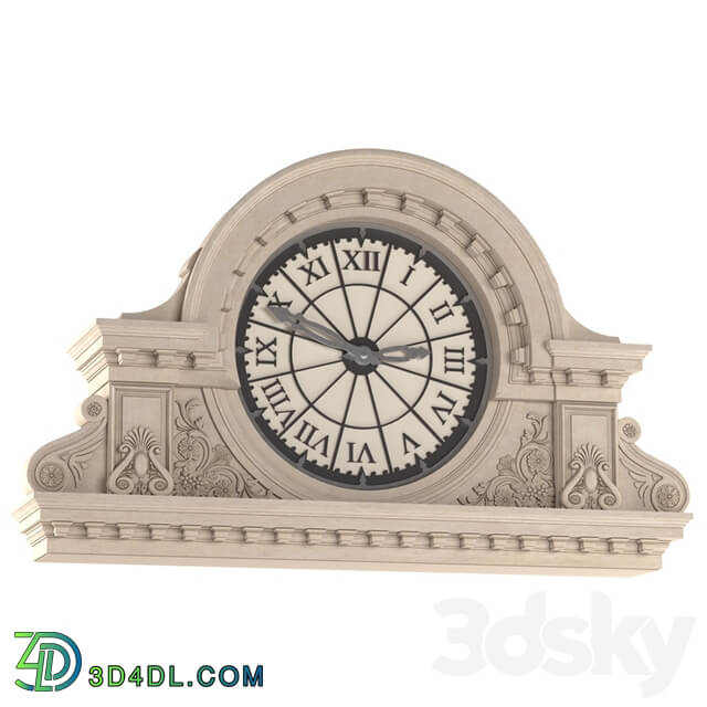 Front street clock 3D Models