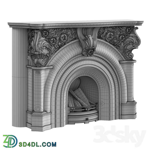 Victorian fireplace