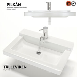 Mixer and sink TELLEVIKEN and PILKON 