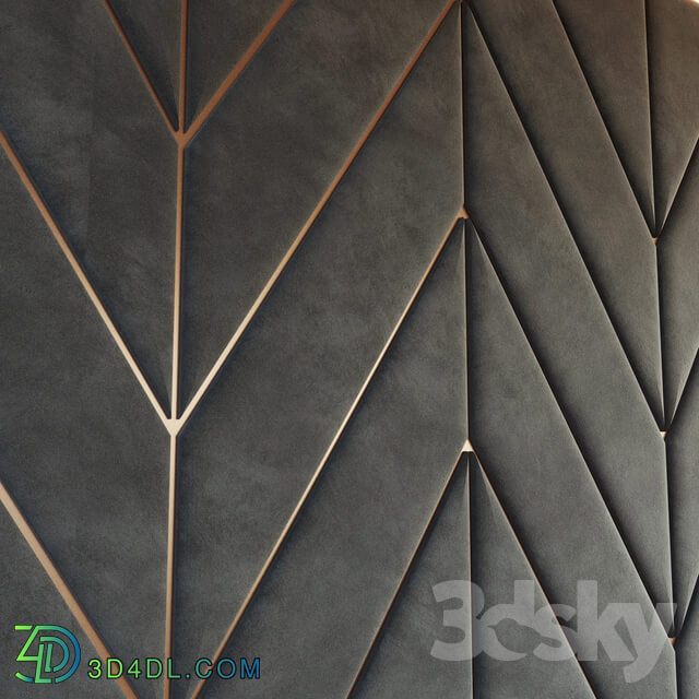 Decorative wall. Soft panel. 28