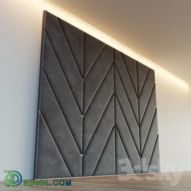 Decorative wall. Soft panel. 28