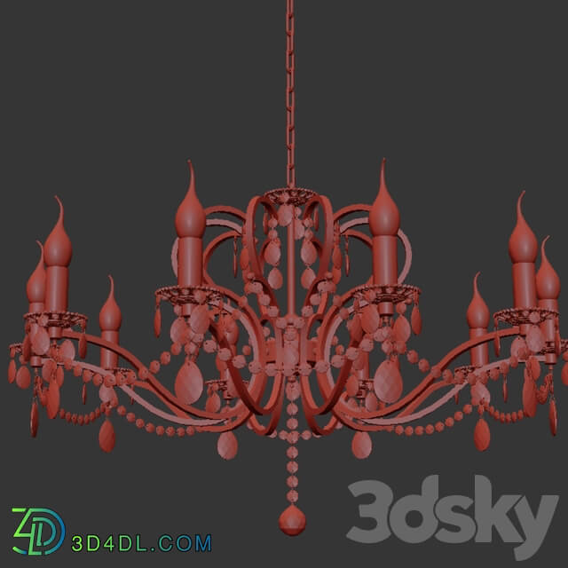 Chandelier Pisani E 1.1.10.601 G Pendant light 3D Models