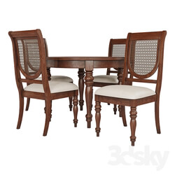 Table Chair Dining Group LIFESTYLE Table and Chairs VICTORIA TOBACCO 01  