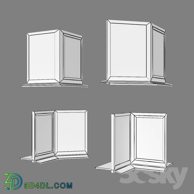 Schuco AWS 65 aluminum windows set 3