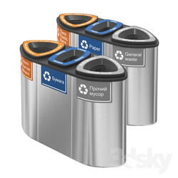 Miscellaneous Containers for separate collection of garbage Bermuda Triple 