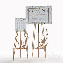 Other decorative objects welcom board wedding 
