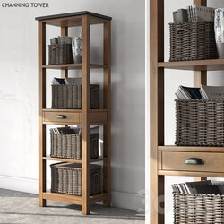 Pottery barn CHANNING TOWER Rack 3D Models 