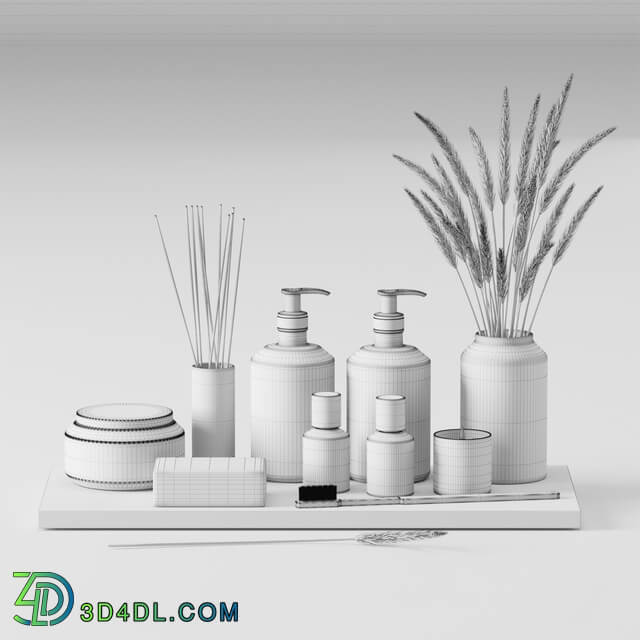 Bathroom accessories set 01