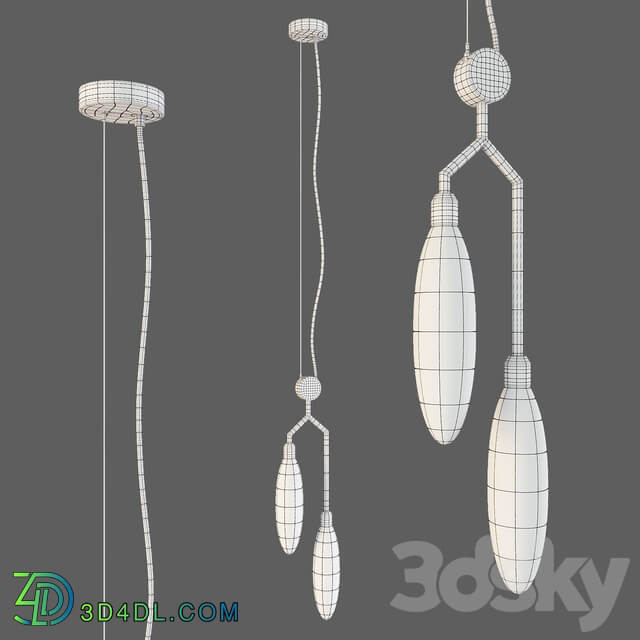 Maytoni Pendant Lamp Ventura Mod012 pl 02 g Pendant light 3D Models