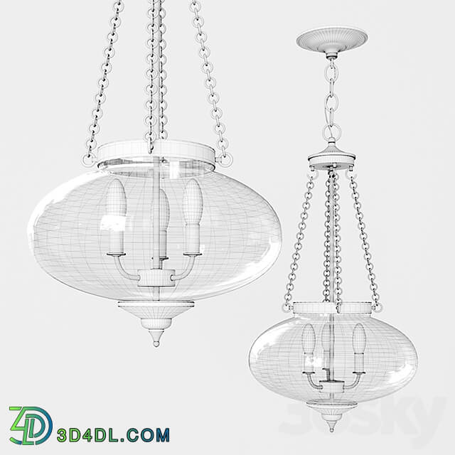 Savoy House 390423SN Pendant light 3D Models