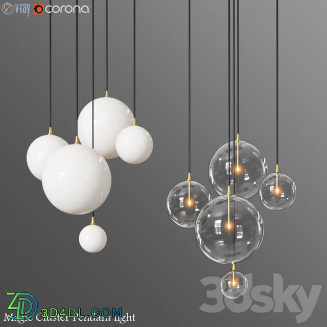 Magic Cluster Pendant light Pendant light 3D Models