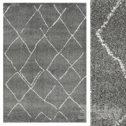 Carpet CarpetVista Shaggy Agadir Gray Off White CVD20128 